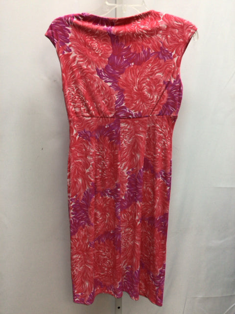 Size 4P London Times Pink/Purple Short Sleeve Dress