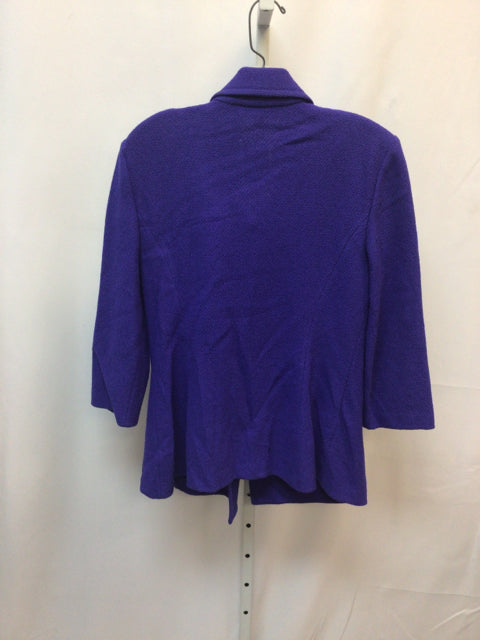 St. John Collection Size 8 Purple Designer Jacket