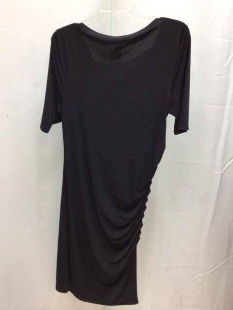 Size Large Laundry Black Short Sleeve Dress