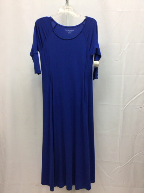 Size XS Soft Surroundings Blue 3/4 Sleeve Dress