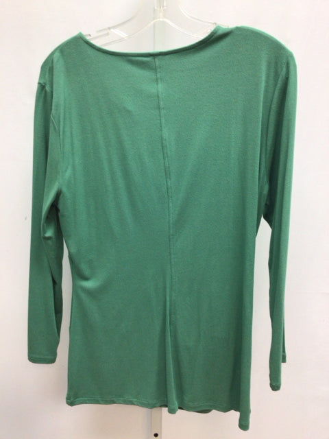 Ann Taylor Size Large Green Long Sleeve Top