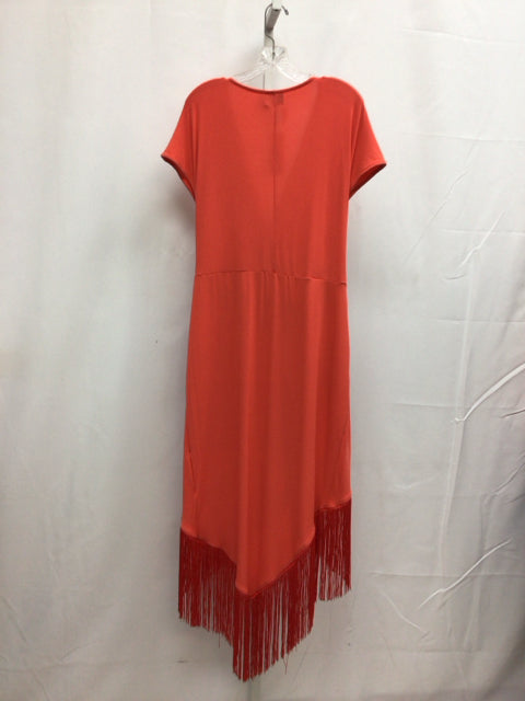 Size 14 Asos coral Short Sleeve Dress