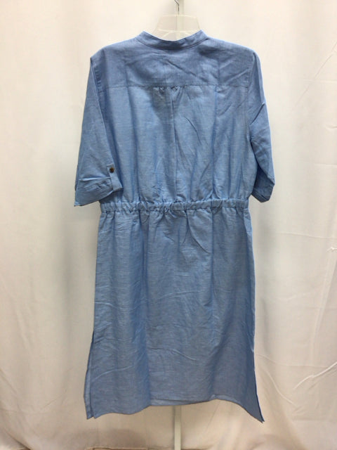 Size 14 Ann Taylor Blue Heather Maxi Dress