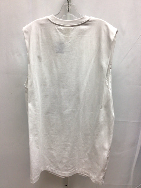 Size Large H & M White Sleeveless Dress