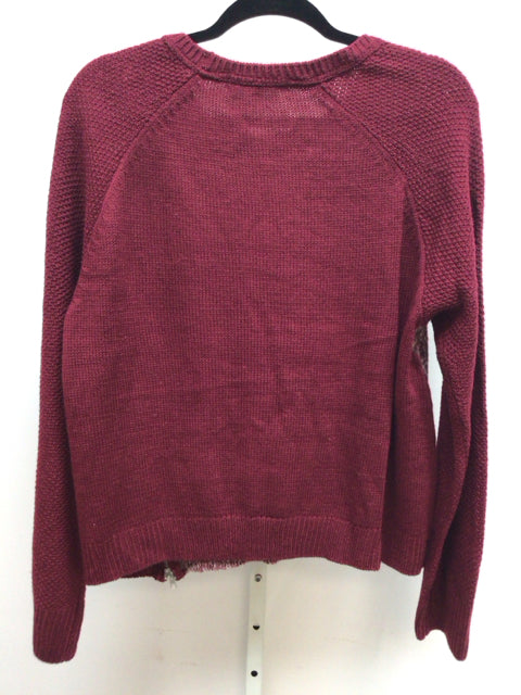Rewind Size XL Burgundy Long Sleeve Sweater