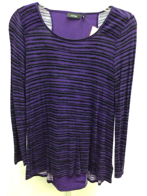 Apt 9 Size Small Purple/Black\ Long Sleeve Top