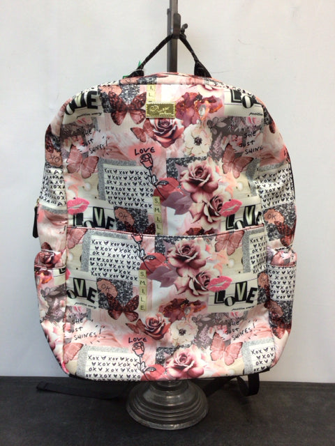 Betsey Johnson Pink Print Backpack