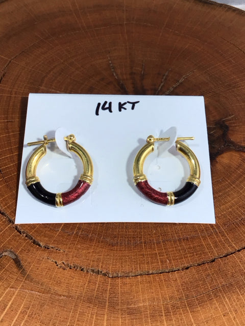 14kt gold earrings