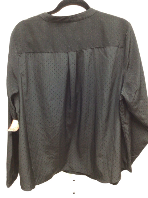 AVA & VIV Size 3X Black Long Sleeve Top