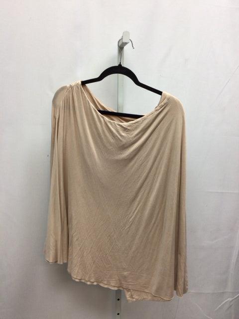 Size One Size Taupe Poncho