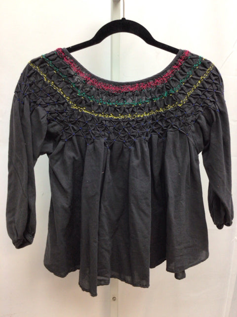 Free People Size XS Gray 3/4 Sleeve Top