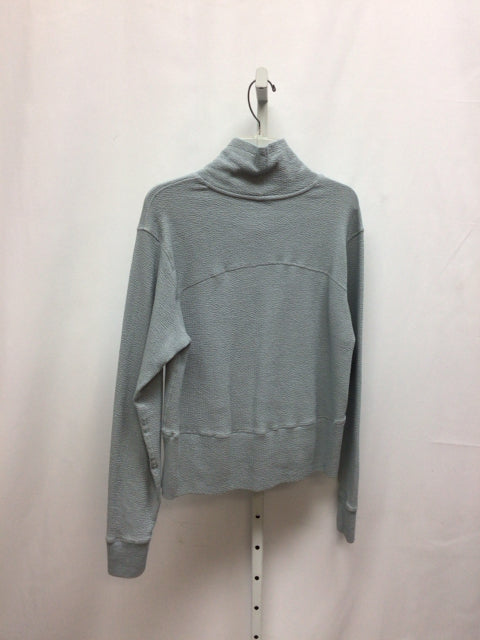 90 Degree Size Large Blue Long Sleeve Top