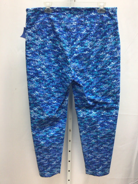 Attyre Size 16W Blue Print Pants