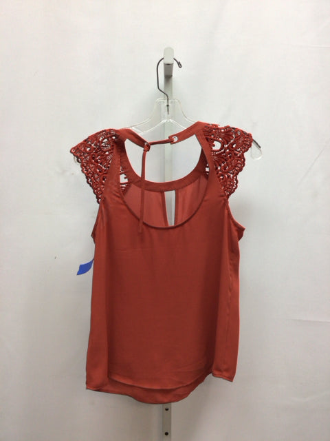 Express Size Small Rust Short Sleeve Top