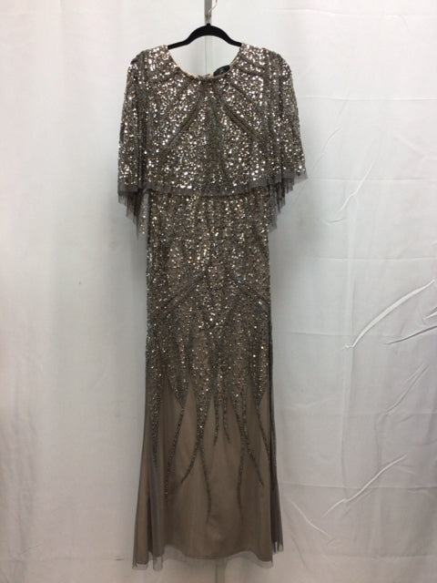 Size 12 adrianna papell Gray Special Occasion