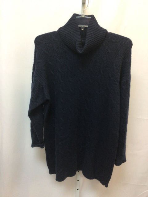 Adrienne Vittadini\ Size Large Navy Cashmere Sweater