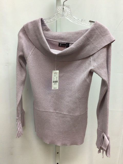 NY & C Size Medium Lilac Long Sleeve Sweater