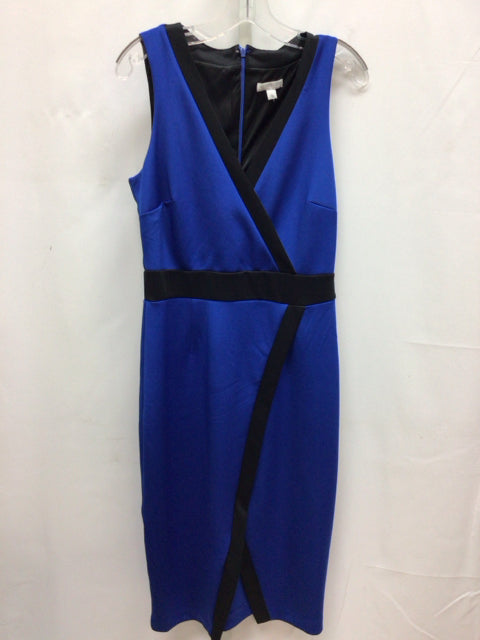 Size Medium New York & Co Blue/Black Sleeveless Dress