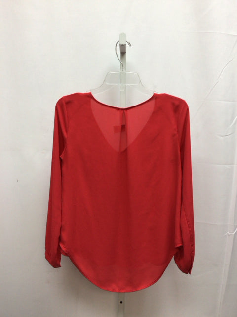 Lush Size XS Red Long Sleeve Top