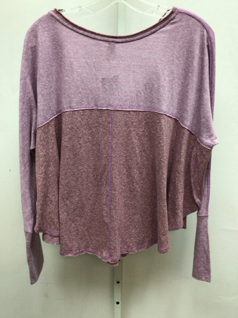 We the Free Size SP Purple Heather Long Sleeve Top