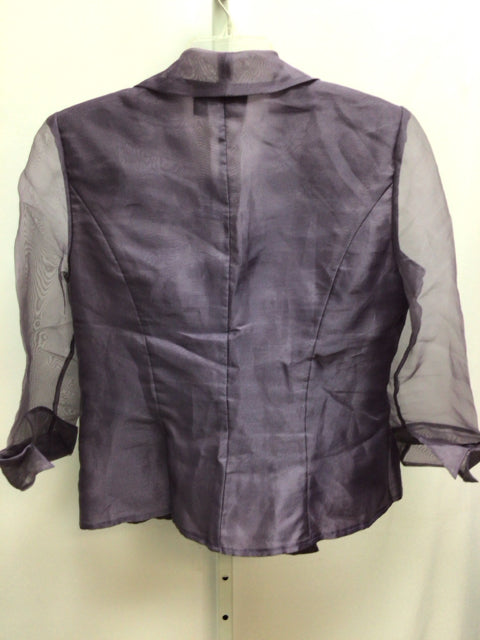 Alex Evenings Size XLarge Purple Jacket