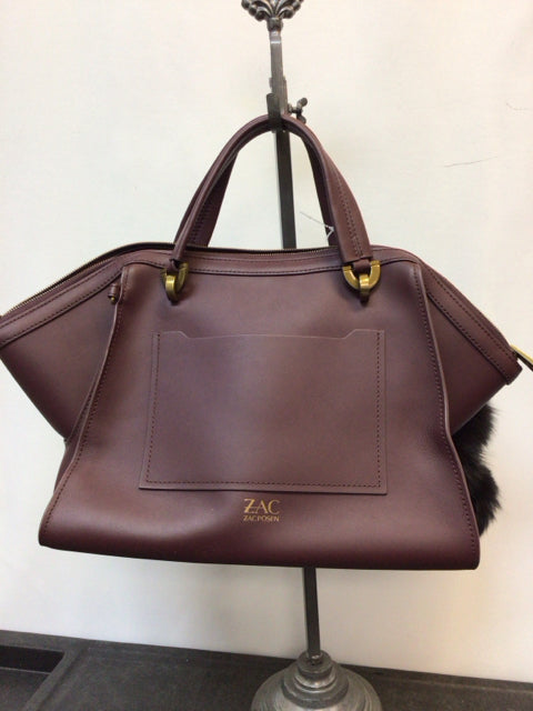 Zac Posen Aubergine Designer Handbag