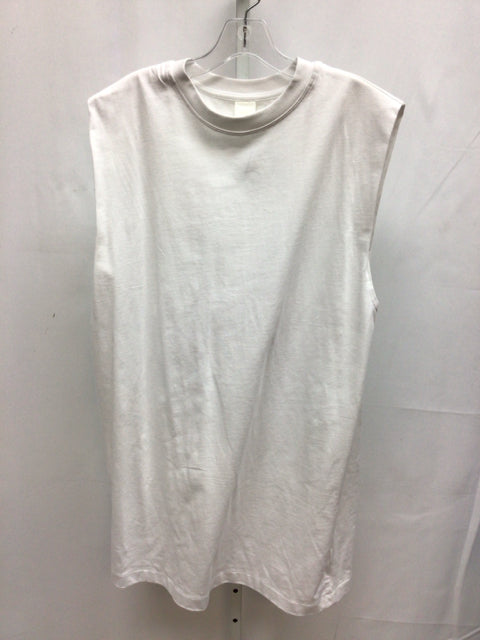 Size Large H & M White Sleeveless Dress