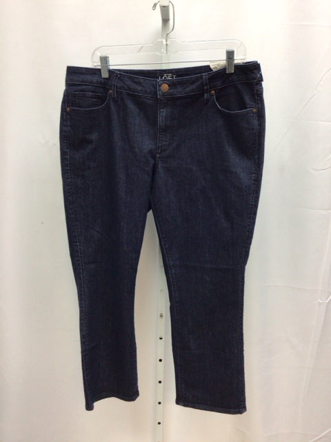 LOFT Size 14 Dark Denim Jeans