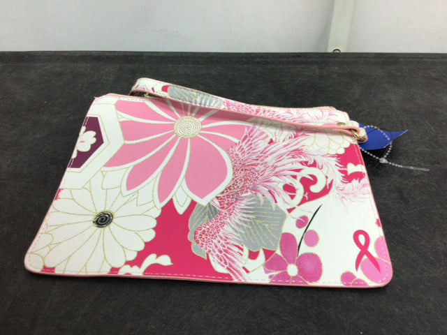 Chico's Pink Floral Wristlet