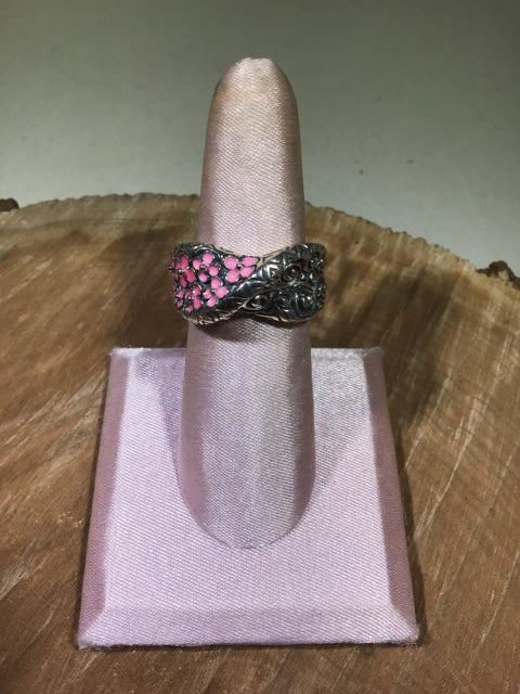 Barbara Bixby Silver/Pink Sterling Silver Ring