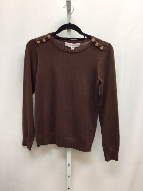 Carolyn Taylor Size PM Brown Long Sleeve Top