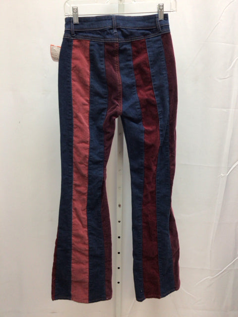 Altar'd State Size 27 (4) Maroon stripe Jeans