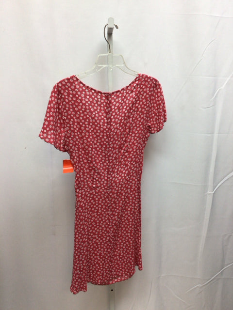 Size Medium Red/White Junior Dress