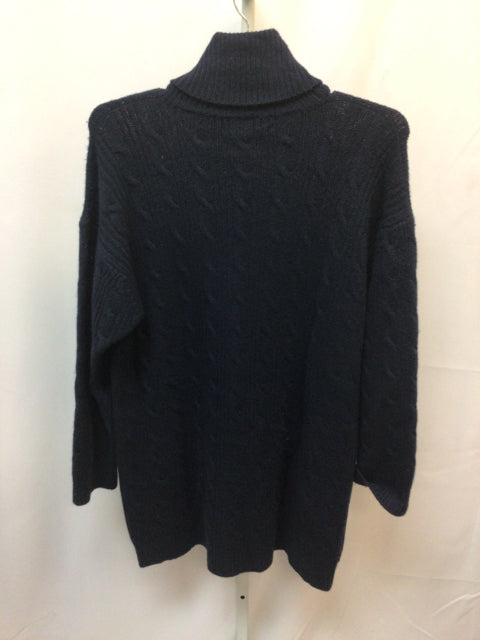 Adrienne Vittadini\ Size Large Navy Cashmere Sweater