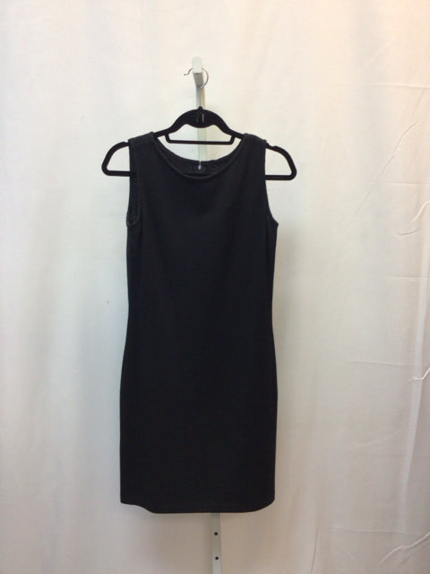 St. John Caviar Size 8 Black Designer Dress