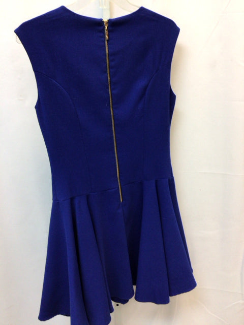 Size 8 Eliza J Blue Short Sleeve Dress