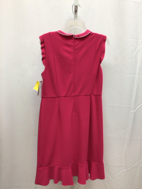 Size 10 Shelby & Palmer Hot Pink Short Sleeve Dress