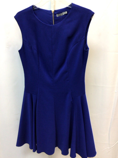 Size 8 Eliza J Blue Short Sleeve Dress