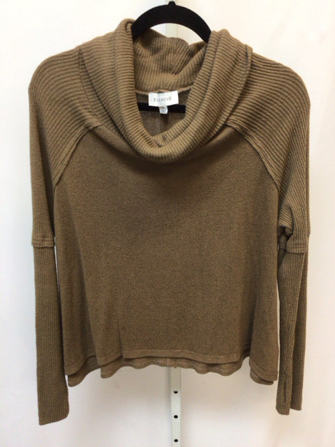 Evereve Size Small Olive Long Sleeve Top